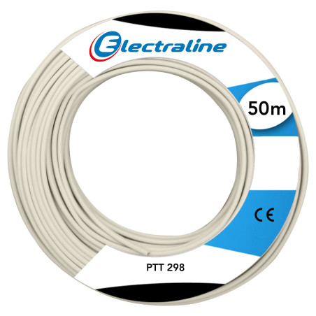 Electraline LMF901550894 Couronne de Cable PTT 298 4 PAIRES 50M Ivoire, 50 m