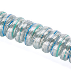 ORION LIGHTSTYLE Câble spiralé à 3 fils - Rallonge électrique - Câble de lampe - Transparent