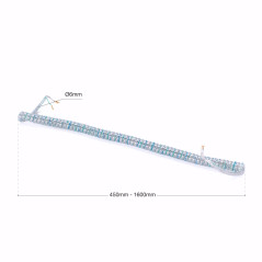 ORION LIGHTSTYLE Câble spiralé à 3 fils - Rallonge électrique - Câble de lampe - Transparent