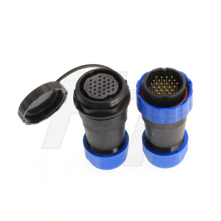 HangTon HE29 Connecteur d'alimentation étanche 26 broches mâle femelle pour appareils électriques industriels