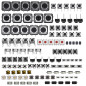 125 Pièces Interrupteurs à Bouton-Poussoir Tactiles, 25 Valeurs 12V 50mA Kit D'assortiment de Micro Tact Momentané Interrupteurs 125 Pièces Interrupteurs à Bouton-Poussoir Tactiles, 25 Valeurs 12V 50mA Kit D'assortiment de Micro Tact Momentané Interrupteurs