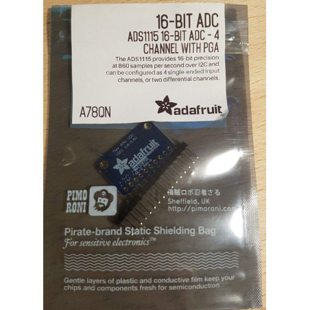 ADS1115 16-Bit ADC - 4 Channel with Programmable Gain Amplifier