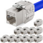 HB-DIGITAL 12x Module Keystone RJ45 CAT 8 Métallique Blindé STP - Certifié GHMT - 40 Gbit/s Sans Outil pour Câble Ethernet LAN, HB-DIGITAL 12x Module Keystone RJ45 CAT 8 Métallique Blindé STP - Certifié GHMT - 40 Gbit/s Sans Outil pour Câble Ethernet LAN,