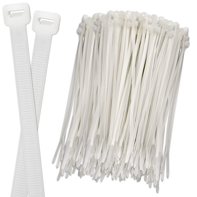 ISOLATECH 100pcs colliers de serrage blancs 140mm x 2,5mm, protection contre la corrosion et les acides, retardateur de flamme U ISOLATECH 100pcs colliers de serrage blancs 140mm x 2,5mm, protection contre la corrosion et les acides, retardateur de flamme U