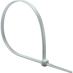 ISOLATECH 100pcs colliers de serrage blancs 140mm x 2,5mm, protection contre la corrosion et les acides, retardateur de flamme U