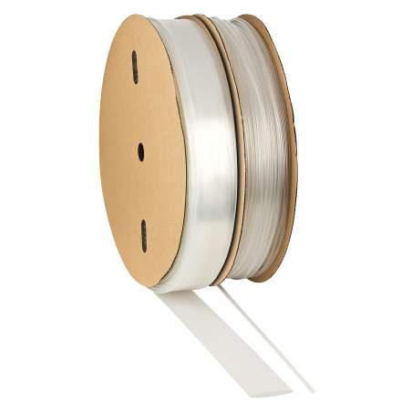 ISOLATECH Gaine thermorétractable au mètre, transparente sans colle Ø 18mm 3 mètres Kit de thermorétraction 3:1 Polyoléfine pour