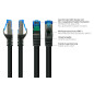 Good Connections SmartFLEX Câble patch catégorie 6A – 1,5 m – Câble Ethernet court 10-GIGABIT haut de gamme – Conducteur en cuiv