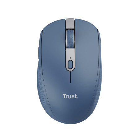 Trust Ozaa Souris sans Fil Bluetooth + 2.4GHz, Souris Silencieuse Compacte Multi-appareils, 60% de Plastiques Recyclés, Souris B