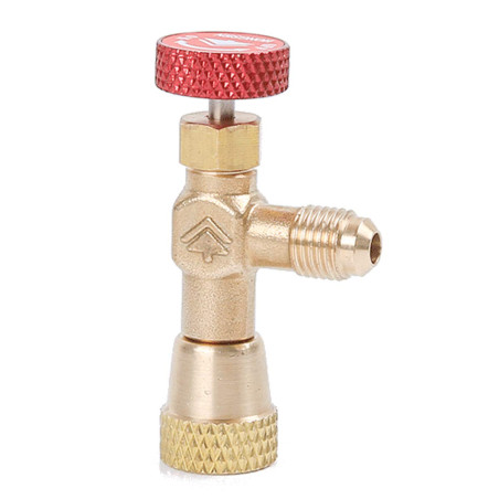 Outil de réfrigération Soupape de sécurité liquide Soupape de charge de climatisation Pièces de rechange Réfrigérant 1/4 "SAE mâ