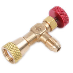 Outil de réfrigération Soupape de sécurité liquide Soupape de charge de climatisation Pièces de rechange Réfrigérant 1/4 "SAE mâ