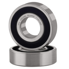 XiKe 4x Roulement à billes 6203-2RS 17x40x12mm, Acier 100Cr6 - Double Joint en Caoutchouc, Prélubrifié, 6203RS Roulements à bill