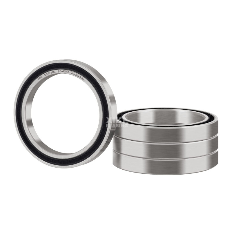 XiKe 4 pièces 6808-2RS Roulement à billes 40x52x7mm Acier chromé et Double joint en caoutchou et Pré-lubrifié, 6808RS Roulements XiKe 4 pièces 6808-2RS Roulement à billes 40x52x7mm Acier chromé et Double joint en caoutchou et Pré-lubrifié, 6808RS Roulements