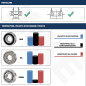 XiKe 4 pièces 6808-2RS Roulement à billes 40x52x7mm Acier chromé et Double joint en caoutchou et Pré-lubrifié, 6808RS Roulements XiKe 4 pièces 6808-2RS Roulement à billes 40x52x7mm Acier chromé et Double joint en caoutchou et Pré-lubrifié, 6808RS Roulements