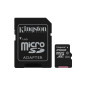 Kingston SDCS/256GB MicroSD Canvas Select UHS-I Classe 10 avec vitesse de lecture allant jusqu’à 80Mo/s ( avec adaptateur SD ) - Kingston SDCS/256GB MicroSD Canvas Select UHS-I Classe 10 avec vitesse de lecture allant jusqu’à 80Mo/s ( avec adaptateur SD ) -