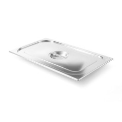 HENDI Couvercle Gastronorm GN 1/1, Kitchen Line, résistance thermique -40 °C à 250 °C, 530x325mm, épaisseur 0,7mm, acier inoxyda