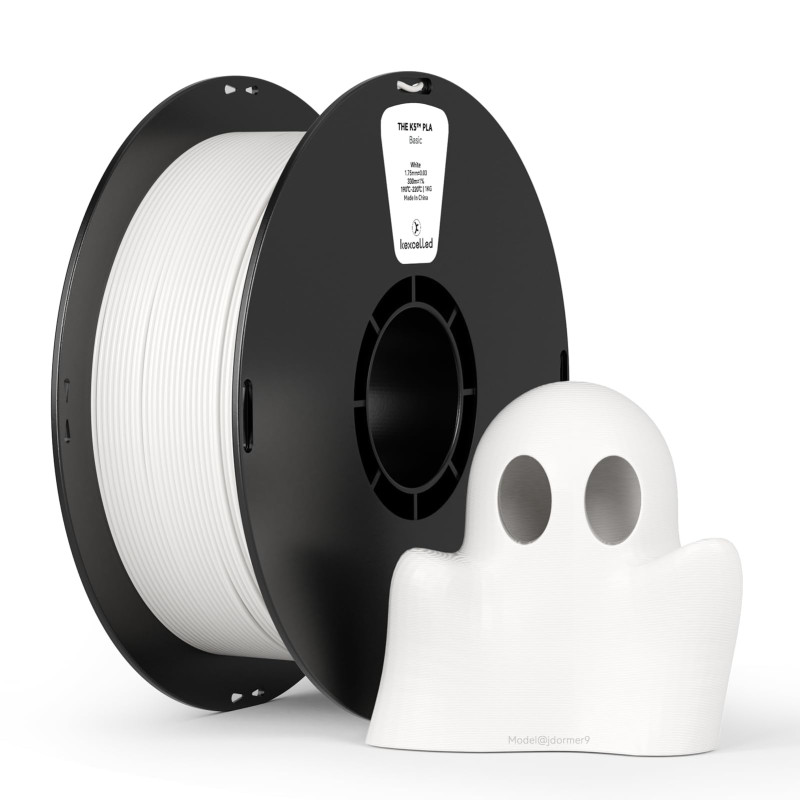 kexcelled PLA Filament pour Imprimante 3D 1,75 mm +/- 0,03 mm, Couleurs Vives, Haute Stabilité, Convient à la Plupart des Imprim kexcelled PLA Filament pour Imprimante 3D 1,75 mm +/- 0,03 mm, Couleurs Vives, Haute Stabilité, Convient à la Plupart des Imprim
