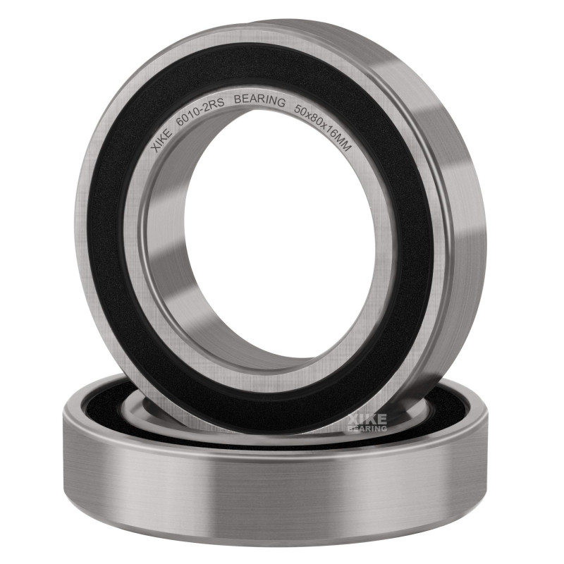 XiKe 2 Pièces 6010-2RS Roulements à billes à double étanchéité 50x80x16mm Acier au chrome et Pré-lubrifié, 6010RS Roulements à b XiKe 2 Pièces 6010-2RS Roulements à billes à double étanchéité 50x80x16mm Acier au chrome et Pré-lubrifié, 6010RS Roulements à b