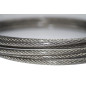 Nirosta - Câble métallique 3/4 mm - 25 m - En acier inoxydable 7 x 7 - Gaine en PVC transparent - Conforme à la norme EN 1.4401 Nirosta - Câble métallique 3/4 mm - 25 m - En acier inoxydable 7 x 7 - Gaine en PVC transparent - Conforme à la norme EN 1.4401