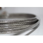 Nirosta - Câble métallique 3/4 mm - 25 m - En acier inoxydable 7 x 7 - Gaine en PVC transparent - Conforme à la norme EN 1.4401 Nirosta - Câble métallique 3/4 mm - 25 m - En acier inoxydable 7 x 7 - Gaine en PVC transparent - Conforme à la norme EN 1.4401