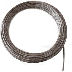 Nirosta Câble 3 mm en acier inoxydable souple A4 Niro 7x19 EN 1.4401 20 m