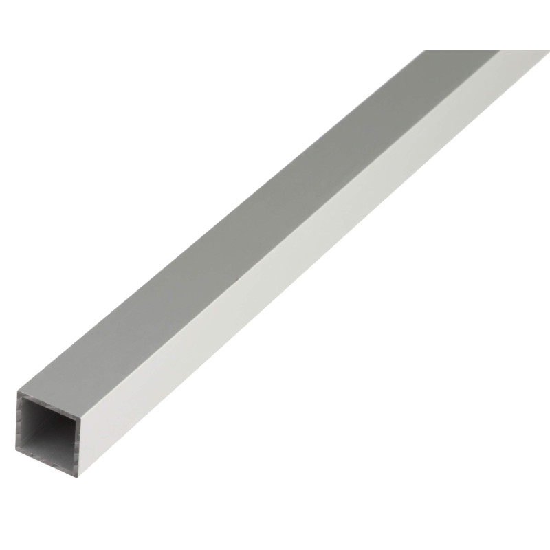 Alberts 473532 Tube carré | aluminium, anodisé, argent | 1000 x 20 x 20 mm Alberts 473532 Tube carré | aluminium, anodisé, argent | 1000 x 20 x 20 mm