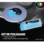 Lux Metal - Kit 1 Disques de Polissage de 200 mm et 1 Pâtes Abrasives de 350 gr - Parfaits pour polir des métaux tels que l'alum
