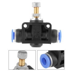 10 pcs Tuyau Papillon Push-in Régulateur de Vitesse Valve de Contrôle Pneumatique de Débit d'Air Connecteur de Vanne Raccord rap
