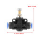 10 pcs Tuyau Papillon Push-in Régulateur de Vitesse Valve de Contrôle Pneumatique de Débit d'Air Connecteur de Vanne Raccord rap 10 pcs Tuyau Papillon Push-in Régulateur de Vitesse Valve de Contrôle Pneumatique de Débit d'Air Connecteur de Vanne Raccord rap