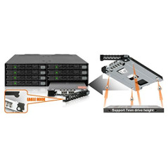 ICY DOCK Le Plateau de Disque Dur 2,5" ou SSD pour Le série MB516 / MB606 / MB924 / MB998 - ToughArmor MB998TK-B