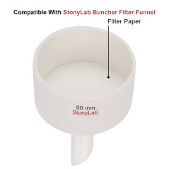 stonylab Papier Filtre Qualitatif, Cercles de Papier Filtre en Cellulose à Vitesse Rapide de 74 mm de Diamètre, Rétention de Par