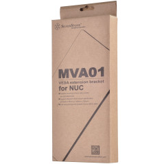 SilverStone SST-MVA01 - Support d'extension pour appareils supportés par VESA (NUC), support standard pour montage VESA, noir