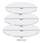 Gsrhzd Lot de 3 disques ronds en acrylique transparent de 4 mm d'épaisseur, pour cadres photo, remplacement du verre, peinture, Gsrhzd Lot de 3 disques ronds en acrylique transparent de 4 mm d'épaisseur, pour cadres photo, remplacement du verre, peinture,