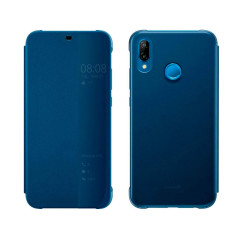 HUAWEI Officiel Smart View Flip Cover Coque Housse Étui pour P20 Lite - Bleu