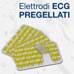 FIAB - Électrodes universelles pour ECG jetables, 40 mm, à timbre préfixé pour adultes, sans latex, paquet de 100, 33341