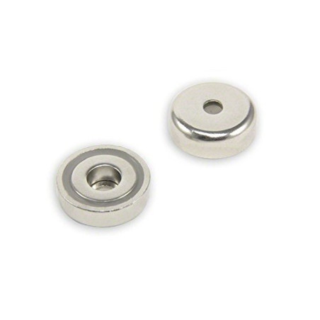 N42 Aigneur de Pot Niodymium Pour Les Arts, L'Artisanat, la Fabrication de Modèles - 25mm dia x 8mm D'Épaisseur x 5,5mm C/Alésag