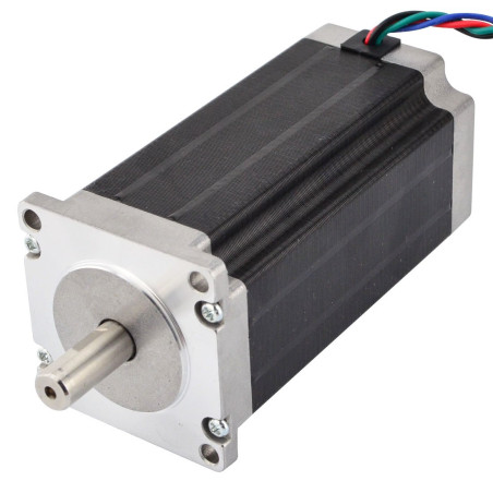 STEPPERONLINE Moteur pas à pas Nema 23 3 Nm 4,2 A 4 fils 10 mm pour fraisage CNC, tour plasma