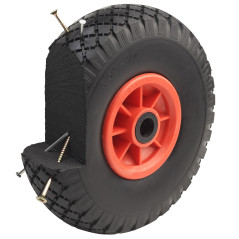 Meister 810810 Roue increvable 260 mm, pour diables, jante en PVC