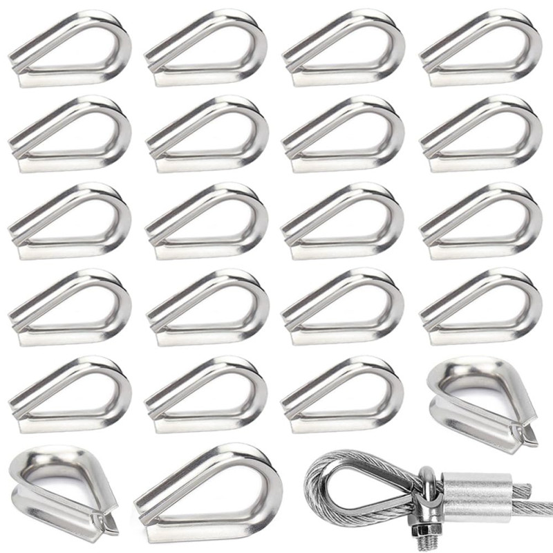 30 Pièces M6 Cosses de Câble Métallique en Acier Inoxydable 304 Cosse Coeur pour Cable Acier pour Câble Métallique 6mm 30 Pièces M6 Cosses de Câble Métallique en Acier Inoxydable 304 Cosse Coeur pour Cable Acier pour Câble Métallique 6mm
