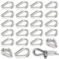 30 Pièces M6 Cosses de Câble Métallique en Acier Inoxydable 304 Cosse Coeur pour Cable Acier pour Câble Métallique 6mm 30 Pièces M6 Cosses de Câble Métallique en Acier Inoxydable 304 Cosse Coeur pour Cable Acier pour Câble Métallique 6mm