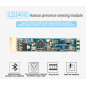 SEENGREAT Microwave Radar Sensor Module LD2410, Human Presence Motion Sensing Module, 24GHz ISM Band,Non-Contact Monitoring Dete SEENGREAT Microwave Radar Sensor Module LD2410, Human Presence Motion Sensing Module, 24GHz ISM Band,Non-Contact Monitoring Dete