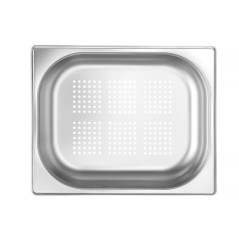 HENDI Bac Gastronorm GN 1/2 perforé, Kitchen Line, résistance thermique -40 °C à 250 °C, compatible four et bain-marie, 4L, 325x