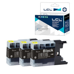 LCL Cartouche d'encre Compatible LC1220 LC1240 LC1220BK LC1240BK (3Noir) Remplacement pour Brother MFC-J6910CDW J6710CDW J5910CD