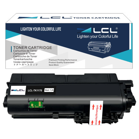 LCL TK-1170 Noir Cartouche de Toner Compatible pour Kyocera TK1170 TK-1170 Compatible pour Kyocera Ecosys M2540dn M2040dn M2640i