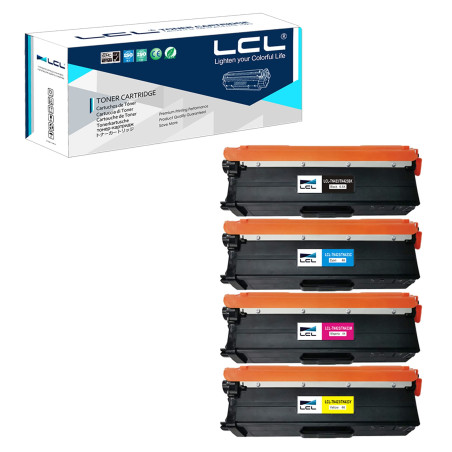 LCL Cartouche de Toner Remanufacturée TN-421 TN-423 TN423 TN423BK TN423C TN423M TN423Y (KCMY) Remplacement pour Brother HL-L8260
