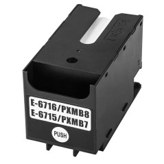 LAIPENG T6715 T6716 Boîte d'entretien d'encre C13T671500 C13T671600 Compatible pour Epson Workforce Pro WF-4720DWF WF-4725DWF WF