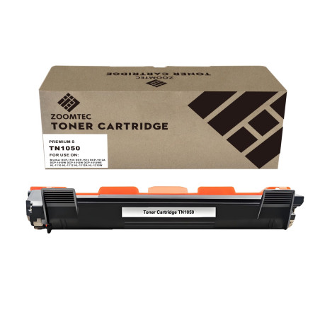 ZOOMTEC Compatible avec TN1050 Cartouche de Toner Laser Noir pour Brother HL-1110 HL-1112 HL-1210W HL-1212W DCP-1510 DCP-1512 DC