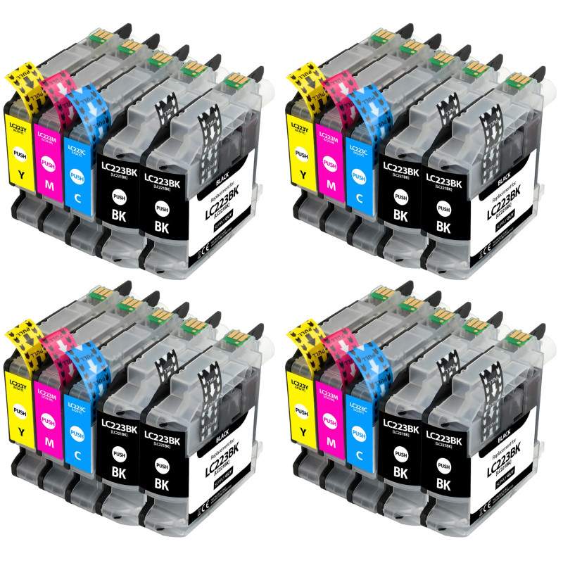 Supply Guy 20 Cartouches d'encre Compatible avec Brother LC223 pour MFC-J5320DW MFC-J5620DW MFC-J4420dw MFC-J480DW DCP-J4120DW D