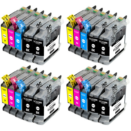 Supply Guy 20 Cartouches d'encre Compatible avec Brother LC223 pour MFC-J5320DW MFC-J5620DW MFC-J4420dw MFC-J480DW DCP-J4120DW D