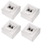 deleyCON 4x CAT 6a Universel Prise Réseau - 2x Port RJ45 - Blindé - Surface ou Affleurant - 10 Gigabit Ethernet Réseau - EIA/TIA deleyCON 4x CAT 6a Universel Prise Réseau - 2x Port RJ45 - Blindé - Surface ou Affleurant - 10 Gigabit Ethernet Réseau - EIA/TIA