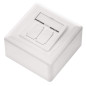 deleyCON 4x CAT 6a Universel Prise Réseau - 2x Port RJ45 - Blindé - Surface ou Affleurant - 10 Gigabit Ethernet Réseau - EIA/TIA deleyCON 4x CAT 6a Universel Prise Réseau - 2x Port RJ45 - Blindé - Surface ou Affleurant - 10 Gigabit Ethernet Réseau - EIA/TIA